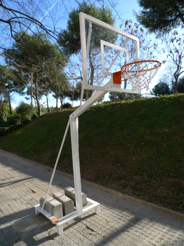 canasta mini basquet a alt.tot.320 tablero 90x120 alt.aro 260 base 20x100x100 (250eu.) 2u